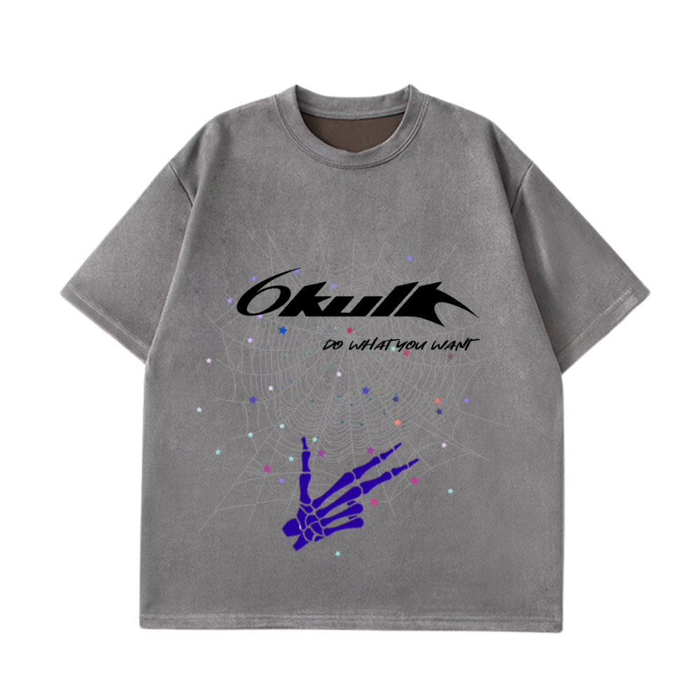 6Kull Vintage Spider Suede TShirt AokLok (Kclot)