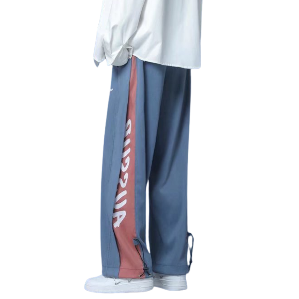 Casual Contrast Straight Casual Sweatpants