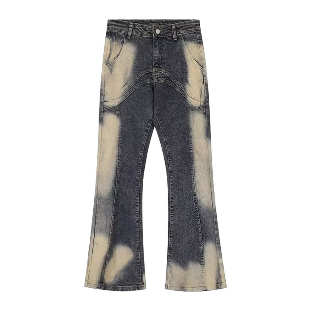 PM | Vintage Irregular Tie-dye Jeans