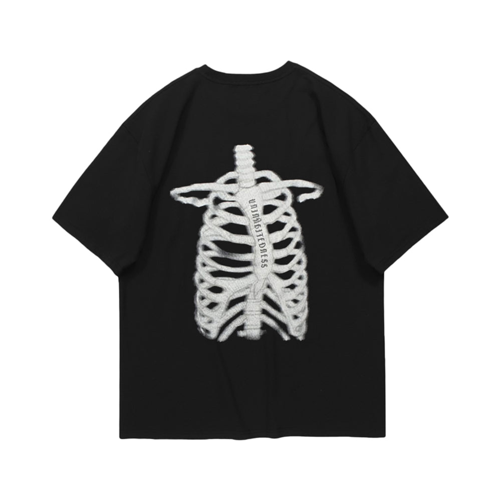 Urban Dark Skeleton Graphic T-Shirt