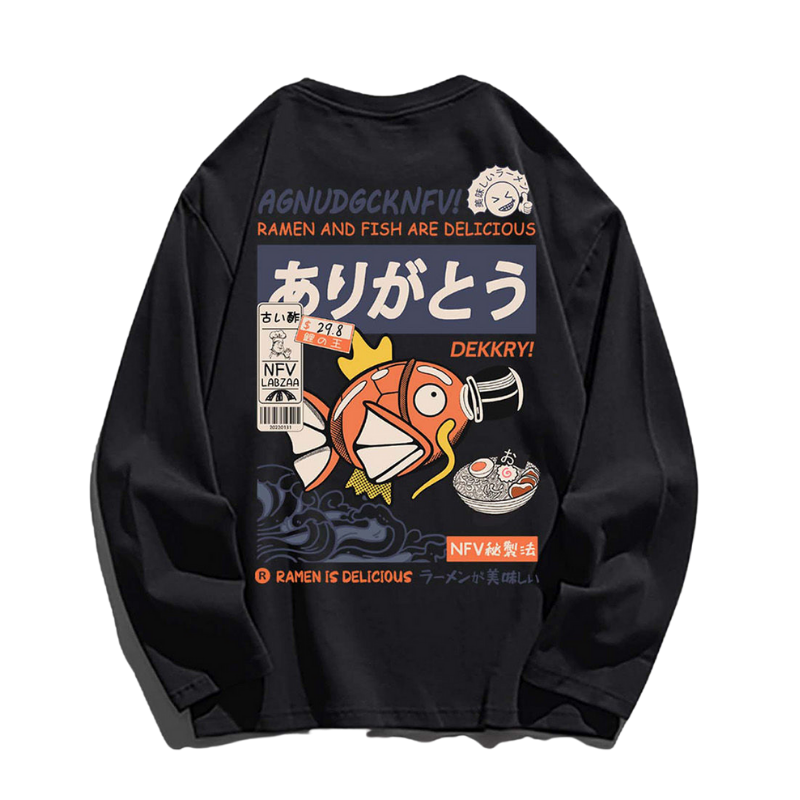 Cute Cartoon Fish Sweatshirt