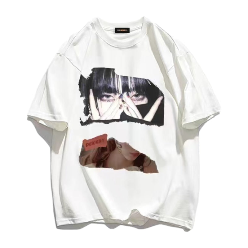 Street Girls Anime Graphic Casual T-shirt